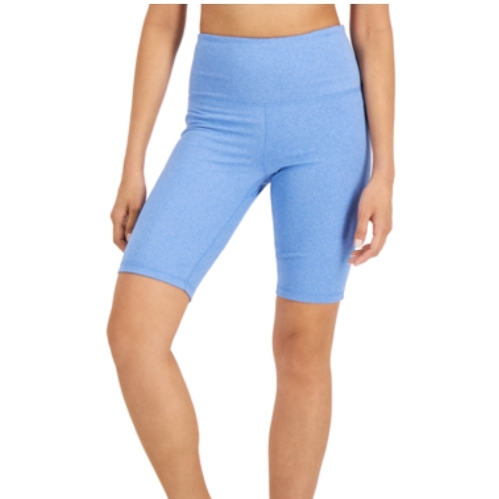 Sweat Set Biker Shorts, Created For Macy's In Lavender Blue